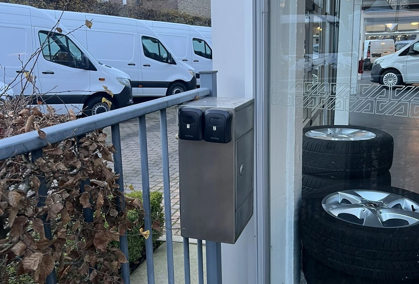 Sleutelbox bij Vereecke Rental